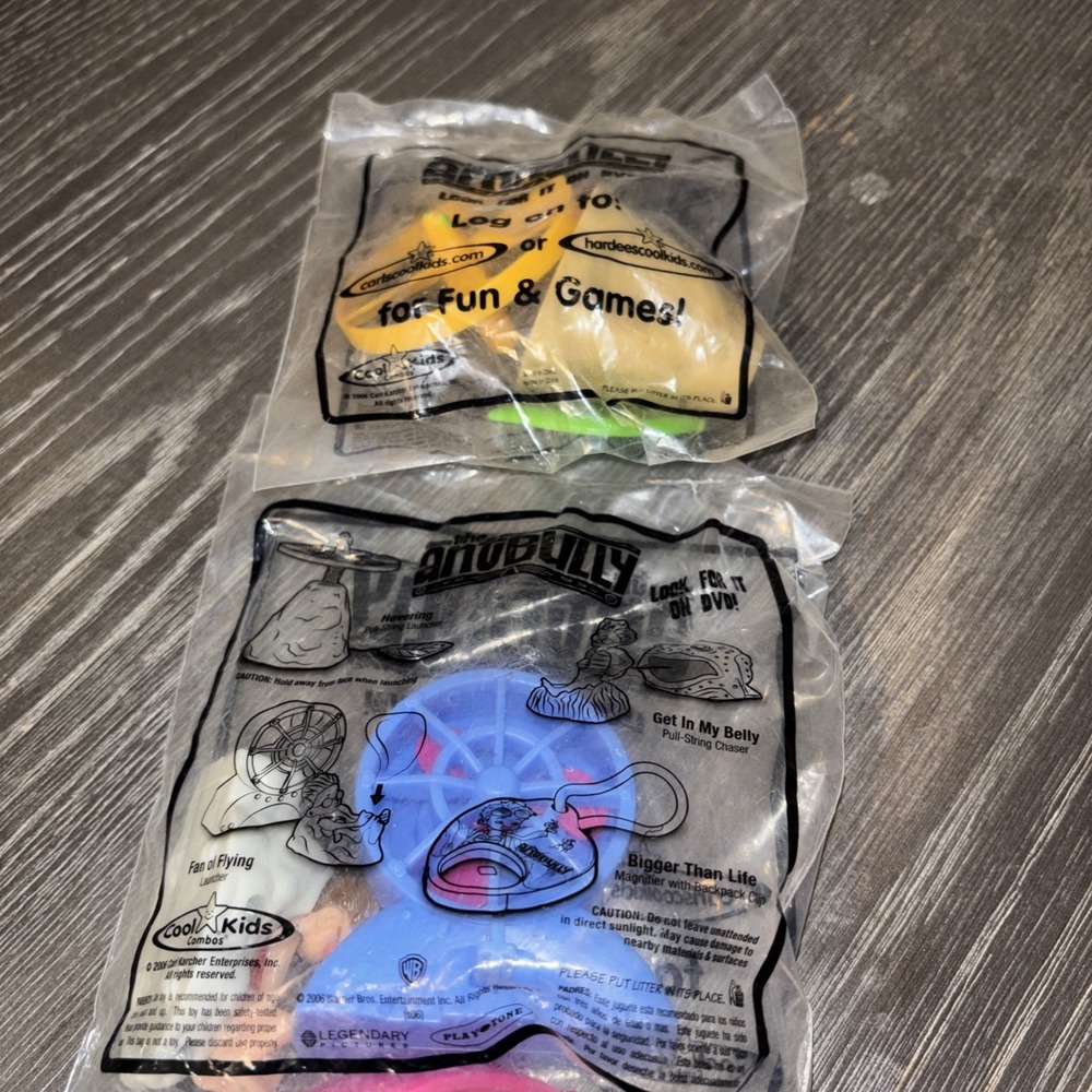 2006 Ant Bully Kids Meal Toys From Hardee's. Lot Of 2